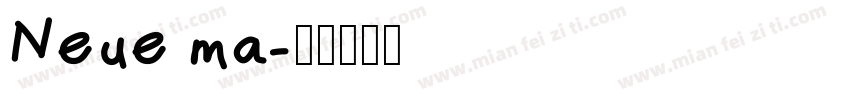 Neue ma字体转换